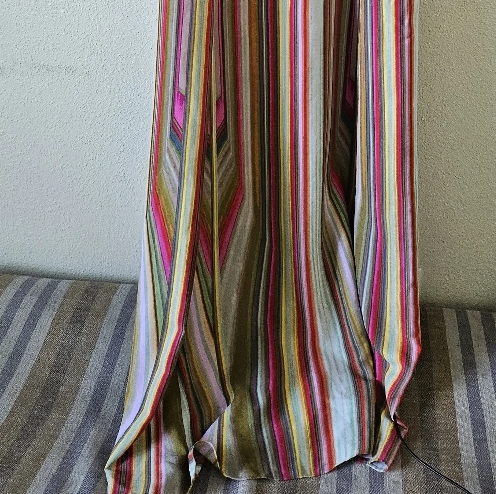 RACHEL Rachel Roy Women's Dress  Striped Maxi Lined Strappy Scoop Neck size 2.